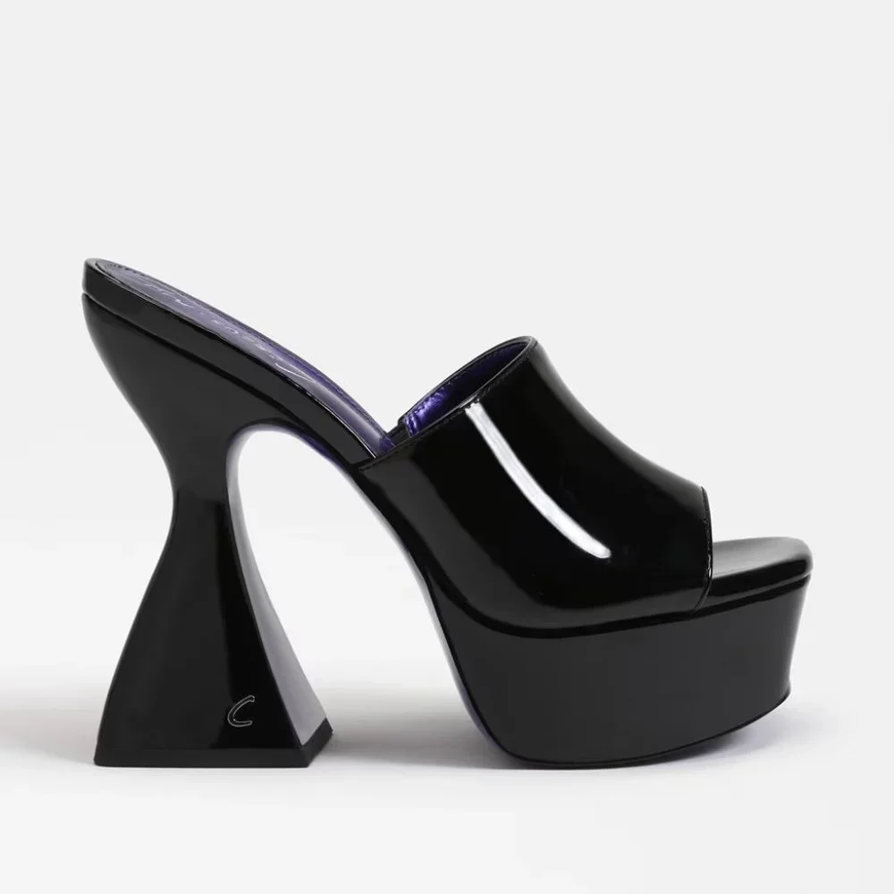 $79 NWT (7.5 & 8.5) SAM EDELMAN Black Platforms - Picture 2 of 6